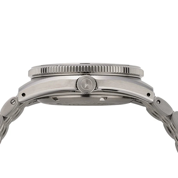 Islander Watch Northport Hi-Beat Automatic Kahki to White Ripple Dial #ISL-361