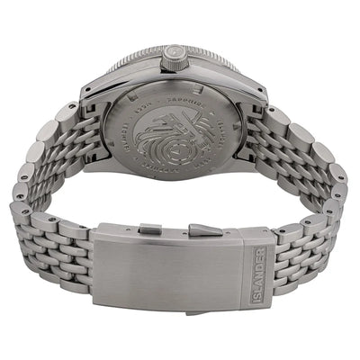 Islander Watch Northport Hi-Beat Automatic Kahki to White Ripple Dial #ISL-361