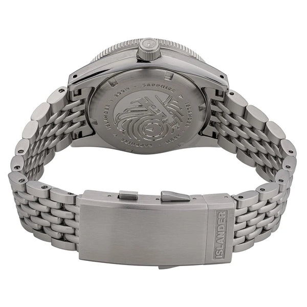 Islander Watch Northport Hi-Beat Automatic Kahki to White Ripple Dial #ISL-361