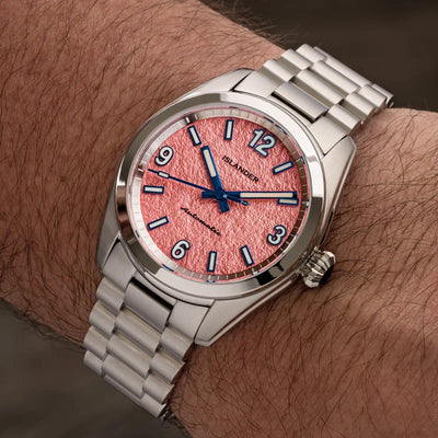 Islander Watch Brookville Calligraphy Edition Coral Parchment #ISL-367