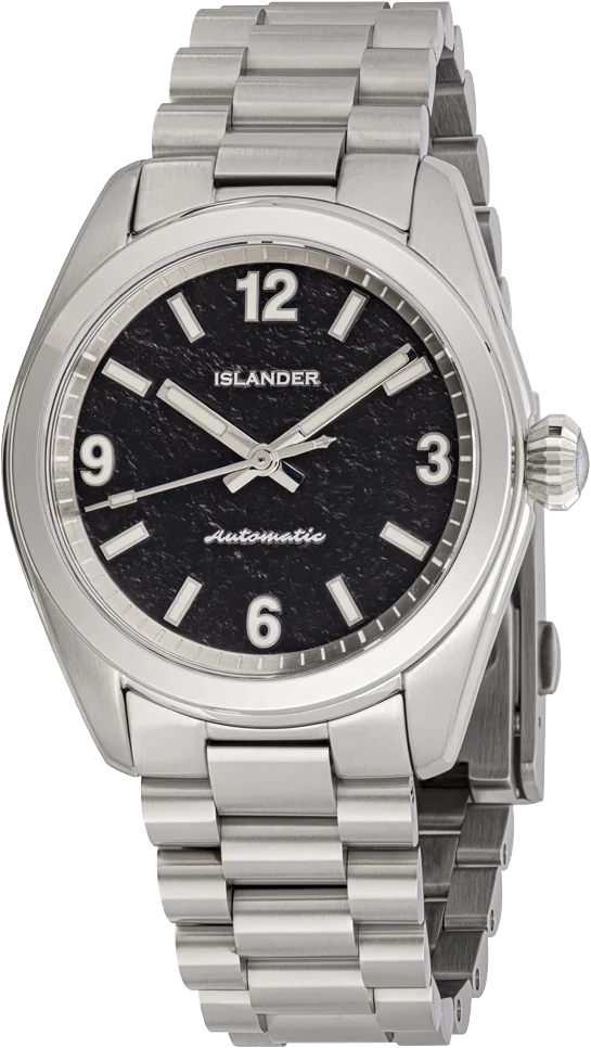 Islander Watch Brookville Calligraphy Edition Black Parchment #ISL-368