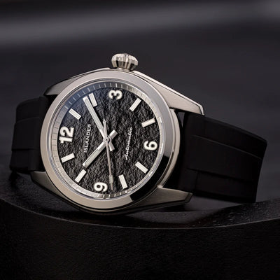 Islander Watch Brookville Calligraphy Edition Black Parchment #ISL-368