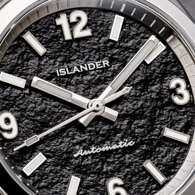Islander Watch Brookville Calligraphy Edition Black Parchment #ISL-368