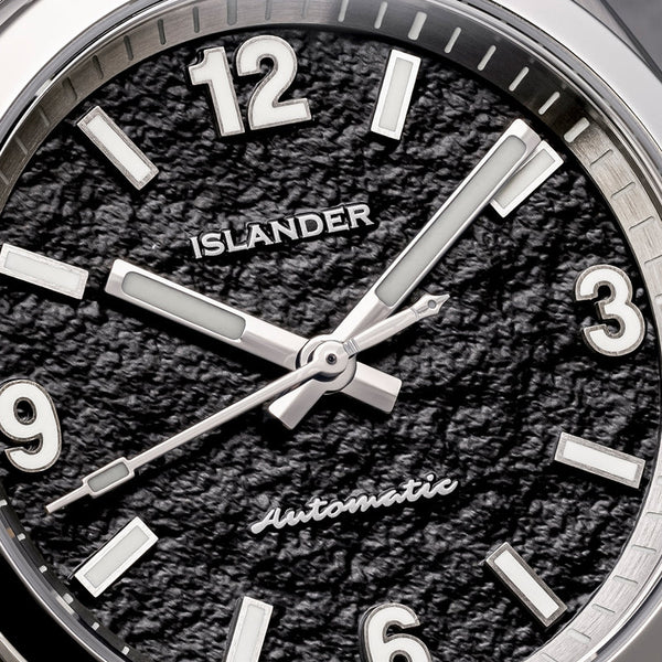 Islander Watch Brookville Calligraphy Edition Black Parchment #ISL-368