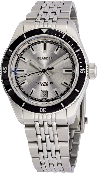 Islander Watch Port Jefferson Skin Diver Silver Dial #ISL-374