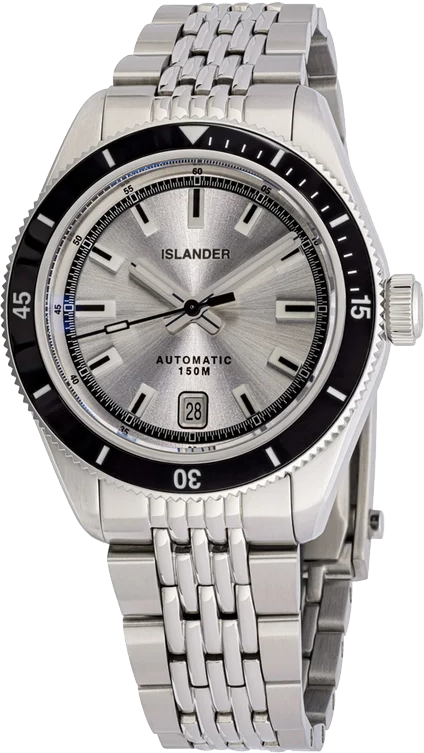 Islander Watch Port Jefferson Skin Diver Silver Dial #ISL-374