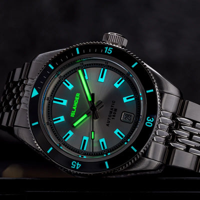 Islander Watch Port Jefferson Skin Diver Silver Dial #ISL-374