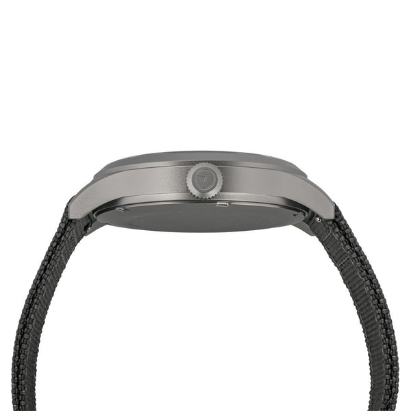 Islander Watch Babylon Titanium Solar Field Watch Charcoal Dial #ISL-336