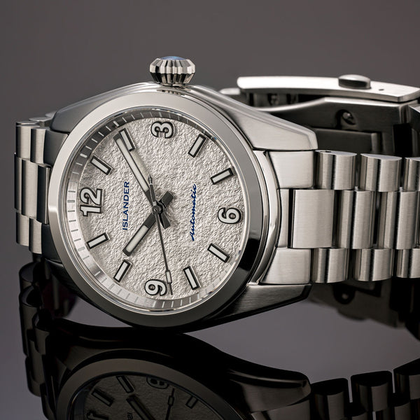 Islander Watch Brookville Calligraphy Edition Silver Parchment #ISL-319