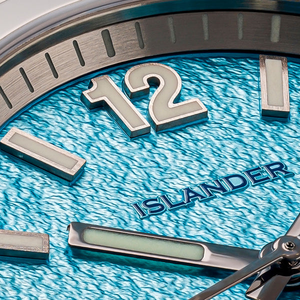 Islander Watch Brookville Calligraphy Edition Blue Parchment #ISL-320