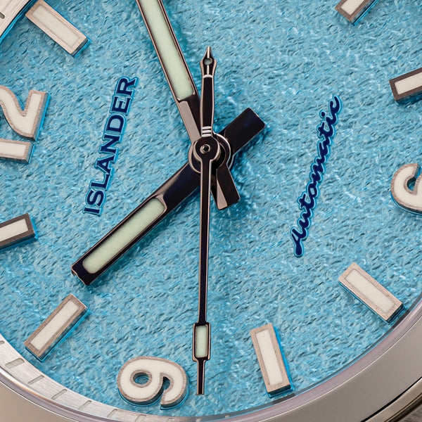 Islander Watch Brookville Calligraphy Edition Blue Parchment #ISL-320