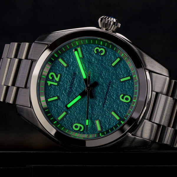 Islander Watch Brookville Calligraphy Edition Blue Parchment #ISL-320