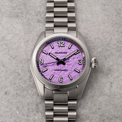 Islander Watch Brookville Calligraphy Edition Lavender Parchment #ISL-321