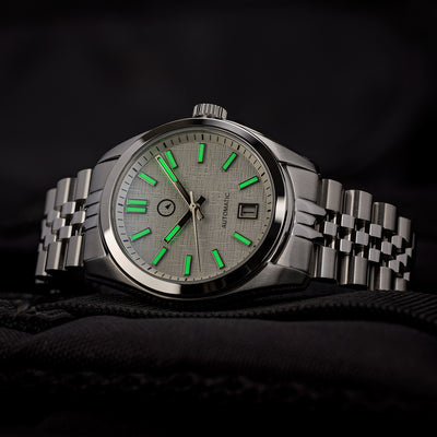 Islander Watch Brookville Hi-Beat Automatic Linen Dial #ISL-131