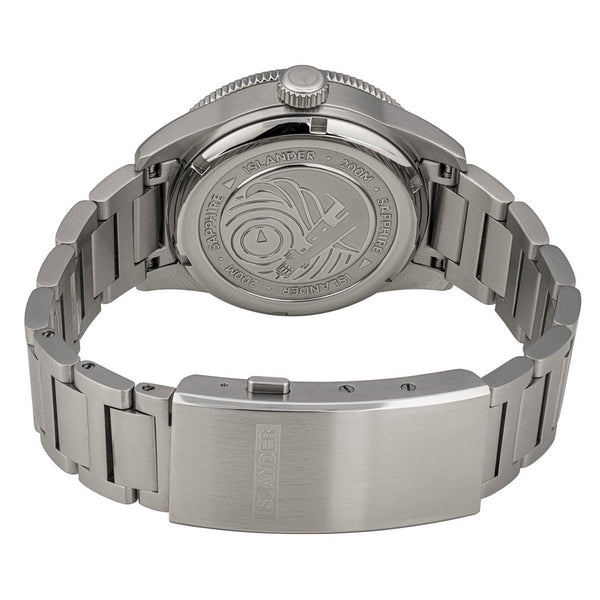 Islander Watch Bayport Automatic Silver-White Wave Dial #ISL-313