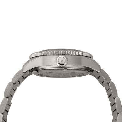 Islander Watch Bayport Automatic Warm Grey Wave Dial #ISL-314