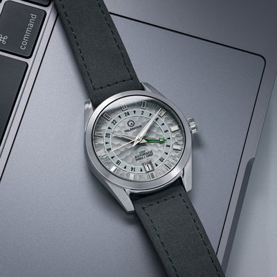 Islander Watch Melville GMT Grey Hammer Dial #ISL-212