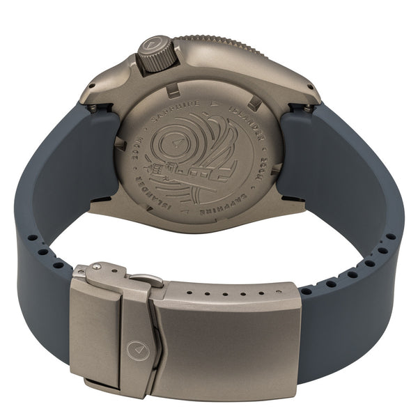 Islander Watch Sands Point Titanium Grey Whale Tail Dial #ISL-259