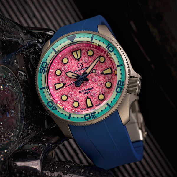 Islander Watch Sands Point Titanium Pink Shell Dial #ISL-260