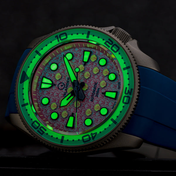 Islander Watch Sands Point Titanium Pink Shell Dial #ISL-260