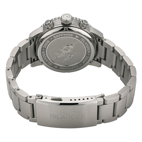 Islander Watch Calverton Flight Chronograph Alarm Blue Dial #ISL-283