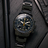 Islander Watch Calverton Flight Chronograph Alarm IP Black #ISL-326