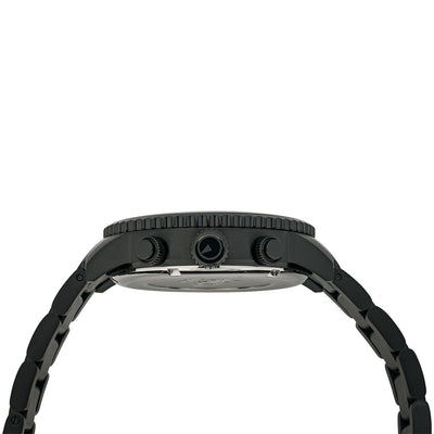 Islander Watch Calverton Flight Chronograph Alarm IP Black #ISL-326