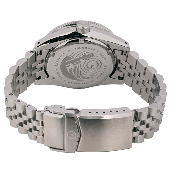 Islander Watch Northport Hi-Beat Automatic Seafoam Green and White Ripple Dial #ISL-155