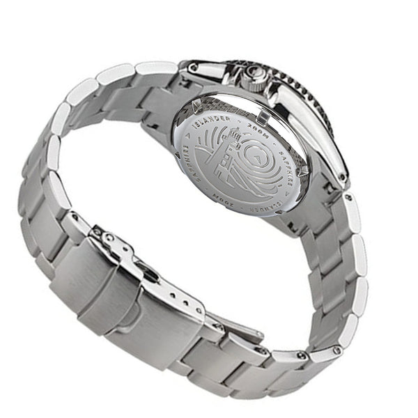 Islander Watch 38mm Automatic Dive Watch Blue Dial #ISL-49