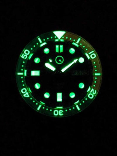 Islander Watch 38mm Automatic Dive Watch Blue Dial #ISL-49