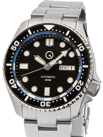 Islander Watch Automatic Dive Watch Black Dial #ISL-02