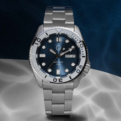 Islander Watch Automatic Dive Watch Blue Dial #ISL-18