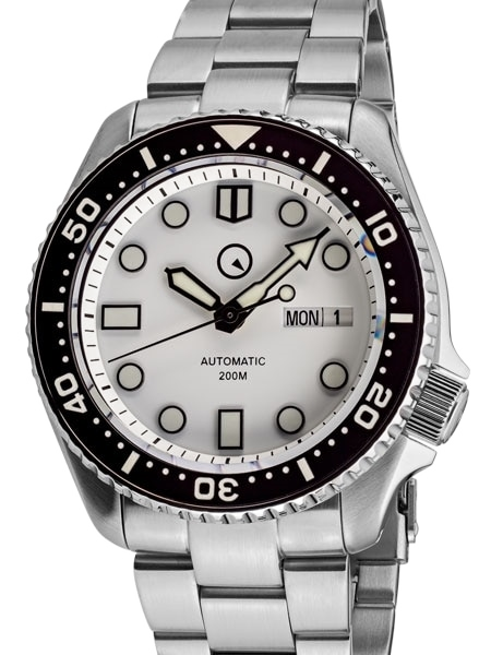Islander Watch Automatic Dive Watch White Dial #ISL-35
