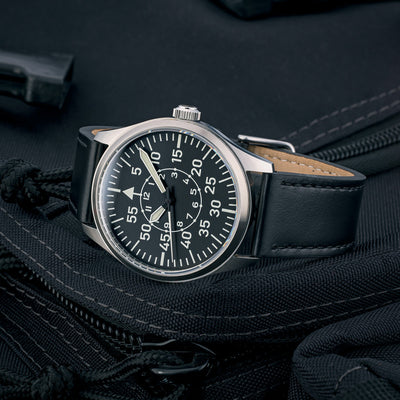 Islander Watch Aviator Automatic Black Dial #ISL-15