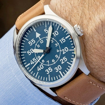 Islander Watch Aviator Automatic Blue Dial #ISL-17