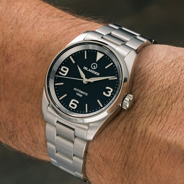 Islander Watch Manhasset 36mm Automatic Black Dial #ISL-145