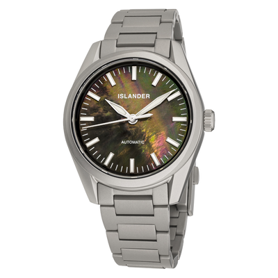 Islander Watch Thunderbolt Pilot Black Mother of Pearl Dial #ISL-322