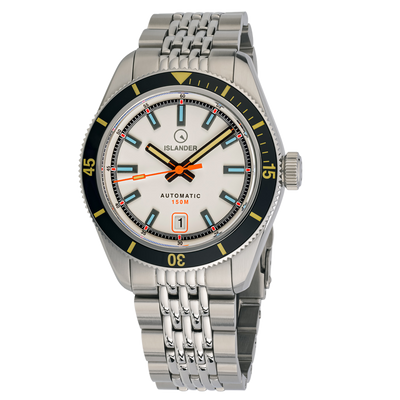 Islander Watch Port Jefferson Skin Diver White Dial #ISL-176