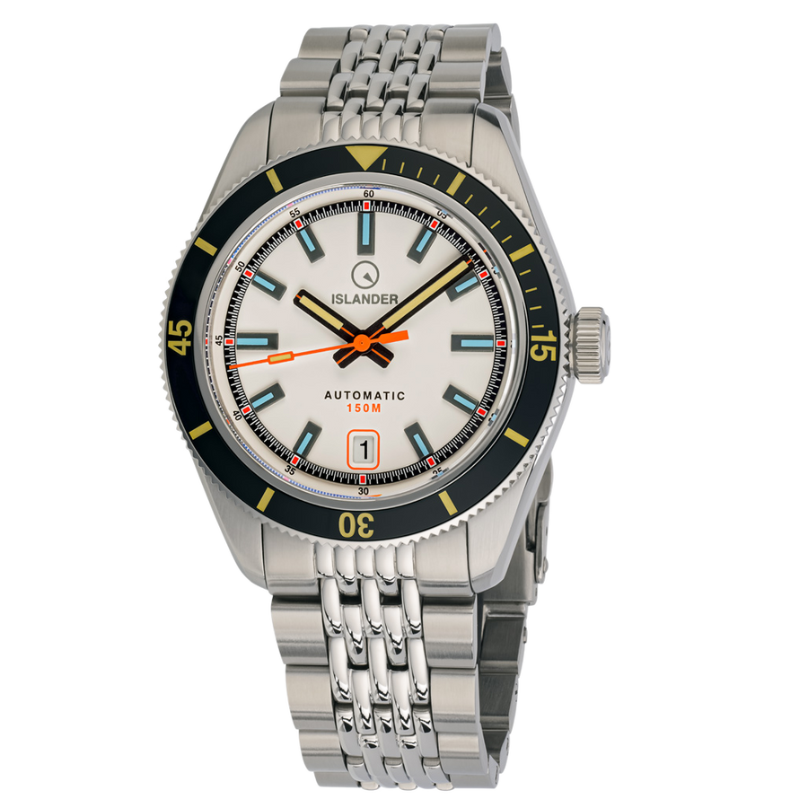 Islander Watch Port Jefferson Skin Diver White Dial #ISL-176