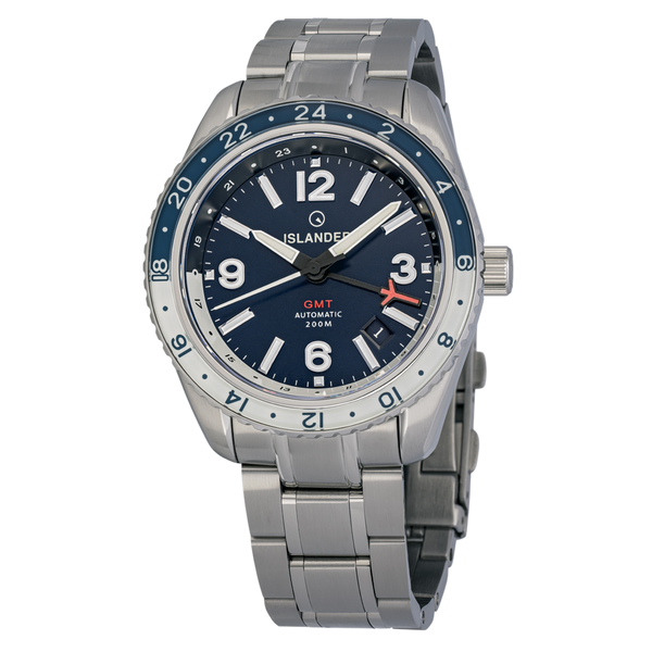 Islander Watch Republic Traveler GMT Blue Dial #ISL-238