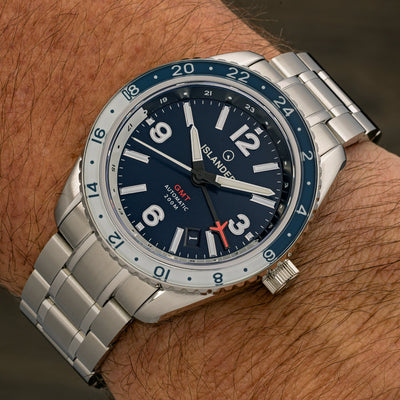 Islander Watch Republic Traveler GMT Blue Dial #ISL-238