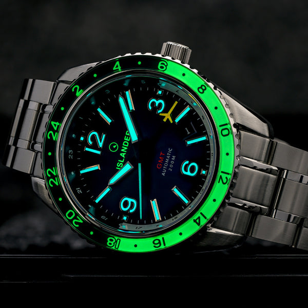 Islander Watch Republic Traveler GMT Blue Dial #ISL-238