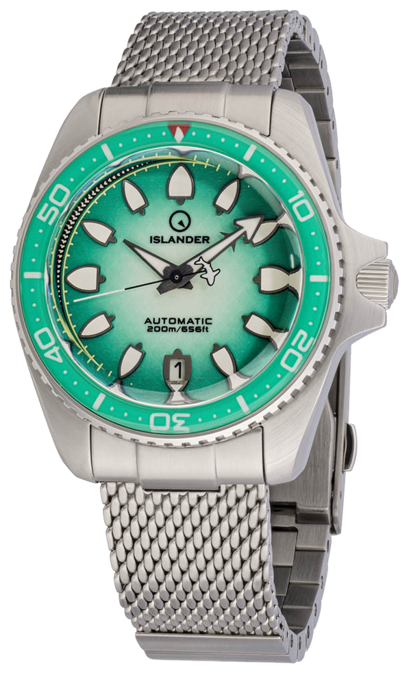 Islander Watch Hudson Harpoon Diver Degrading Sea Green #ISL-305