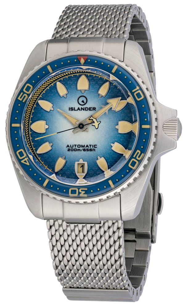 Islander Watch Hudson Harpoon Diver Degrading Sea Blue #ISL-303