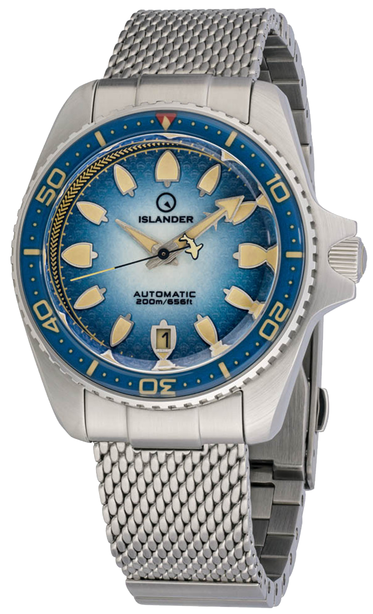 Islander Watch Hudson Harpoon Diver Degrading Sea Blue #ISL-303