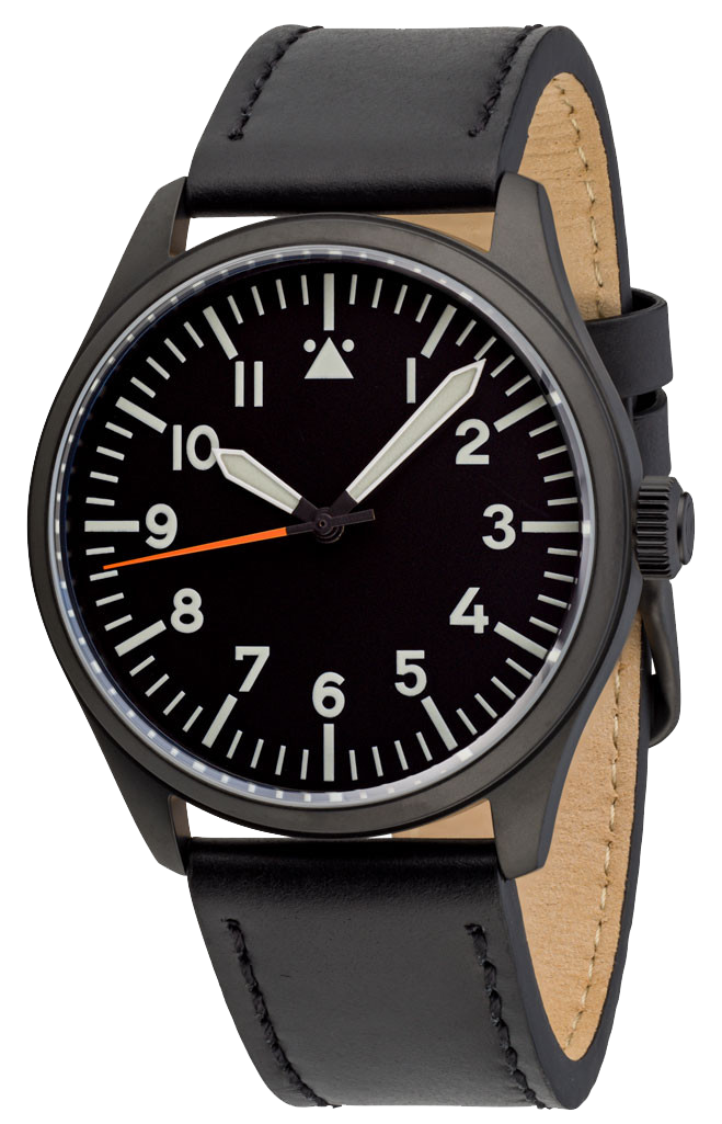 Islander Watch Aviator DLC Black Dial #ISL-46