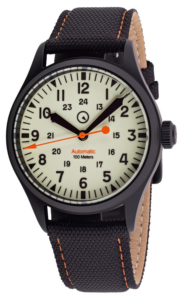 Islander Watch Mitchel Automatic DLC Field Watch Luminous Dial #ISL-83