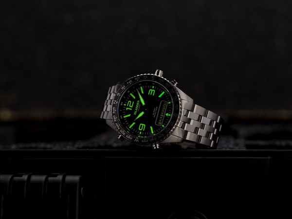 Islander Watch Rocky Point Analog-Digital Black Dial #ISL-327