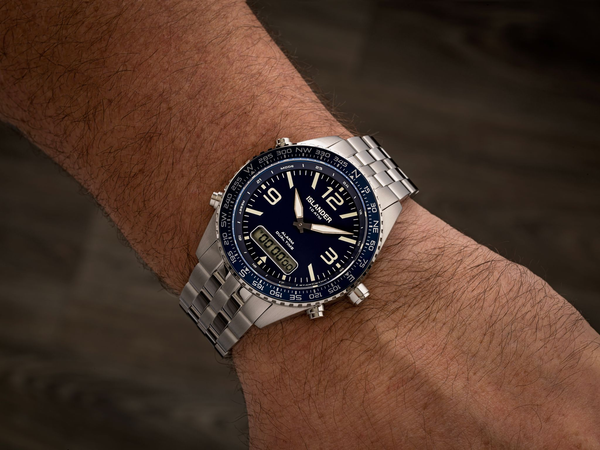 Islander Watch Rocky Point Analog-Digital Blue Dial #ISL-328