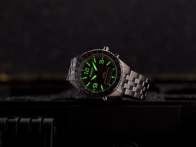 Islander Watch Rocky Point Analog-Digital Grey Dial #ISL-330